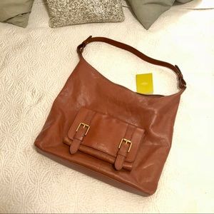 XSOLDX Authentic 💯 Leather Fossil Cleo Hobo Purse